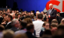 Martin Schulz, le 7 décembre 2017 à Berlin au congrès du SPD