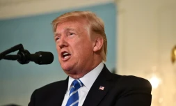 Le président américain Donald Trump à la Maison Blanche à Washington, le 15 novembre 2017