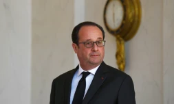 François Hollande, le 12 avril 2017, à L'Elysée
