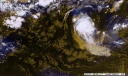 Dépression tropicale à 2300 km à l'est de la Réunion, jeudi 17 mars 2011.