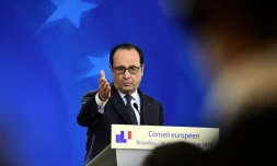 François Hollande s'est exprimé à Bruxelles au cours d'une conférence de presse, le 15 décembre 2016