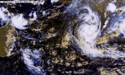 La tempête tropicale modérée Cherono se situait à 10h à 1 805 km des côtes réunionnaises (Image: Mtotec.com)