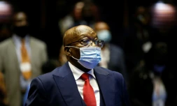 L'ancien président sud-africain Jacob Zuma lors d'une précédente comparution devant le tribunal de Pietermaritzburg, le 26 mai 2021