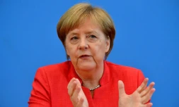 La chancelière Angela Merkel à Berlin, le 20 juillet 2018
