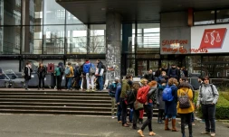 Entrée du campus de Lille 2, jeudi 5 avril 2018