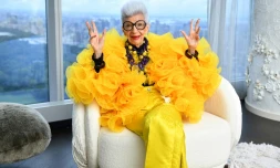 Iris Apfel lors de son 100e anniversaire, le 9 septembre 2021 Ă New York