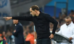 L'entraîneur du Paris-SG, Thomas Tuchel, lors du match de L1 face à Marseille, au Vélodrome, le 28 octobre 2018