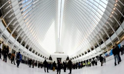 La gare du World Trade Center Ă New York, le 3 mars 2016