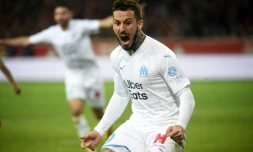 L'attaquant argentin Ismael Benedetto marque le second but marseillais à Lille, le 16 février 2020 à Villeneuve-d'Ascq 