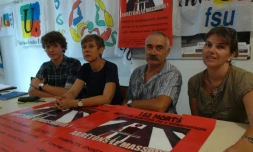 Conférence de presse de l'intersyndicale lundi 28 mars 2011.