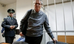 L'ex-ministre russe de l'Economie, Alexeï Oulioukaïev, arrive dans la salle d'audience du tribunal de Moscou, le 4 décembre 2017