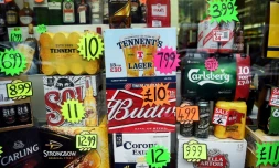 Magasin d'alcool Ă Glasgow, le 15 novembre 2017