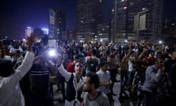 Manifestation pour réclamer la démission du président Abdel Fattah al-Sisi le 20 septembre 2019 au Caire