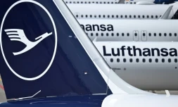 Des avions de la compagnie aérienne allemande Lufthansa sur le tarmac de l'aéroport de Francfort, le 15 avril 2026