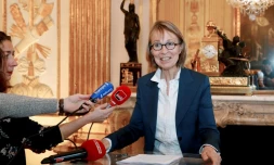 Françoise Nyssen, le 21 décembre 2017 au ministÚre de la Culture à Paris