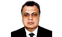 Photo non datée obtenue le 19 décembre 2016 du site internet de l'ambassade de Russie en Turquie montrant l'ambassadeur Andreï Karlov