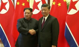 Kim Jong Un accueilli en grande pompe à Pékin avant son sommet avec Trump