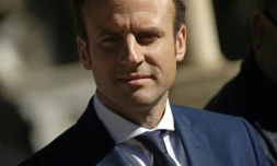 Le candidat à la présidentielle française Emmanuel Macron à Alger, en Algérie, le 14 février 2017