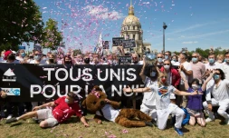 Manifestation des représentants du monde de la nuit le 12 juillet 2020 à Paris