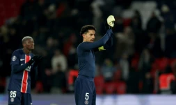 Le défenseur et capitaine du Paris SG Marquinhos lors du match nul (1-1) face à Nantes, le 30 novembre 2024 au Parc des Princes
