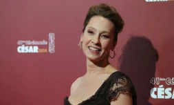 L'actrice Emmanuelle Bercot à la cérémonie des César au Théùtre du Chatelet à Paris le 26 février 2016