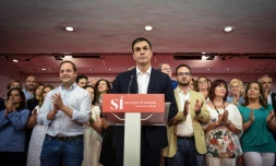 Le chef de file des socialistes espagnols, Pedro Sanchez, le 26 juin 2016 à Madrid.