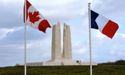 Le mémorial de Vimy, où des troupes canadiennes ont combattu pendant la Premième Guerre mondiale, le 23 février 2014