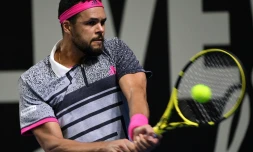 Le Français Jo-Wilfried Tsonga se qualifie pour le 2e tour du tournoi de Brisbane le 1er janvier 2019