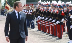 Emmanuel Macron commémore le 18 juin 1940 au Mont Valérien à Suresnes en 2020