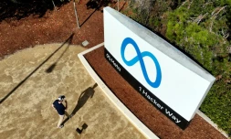 Le siĂšge social de Meta Ă Menlo Park, en Californie, le 9 novembre 2022