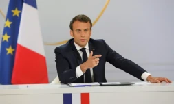Emmanuel Macron donne une conférence de presse à l'Elysée, le 25 avril 2019