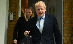Boris Johnson quitte son domicile à Londres, le 13 juin 2019
