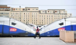 Un quai de la gare Saint-Charles à Marseille  durant la grève de la SNCF en 2018
