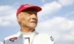 La légende autrichienne de la Formule 1 Niki Lauda à la "course des légendes" en marge du Grand Prix d'Autriche, le 30 juin 2018 à Spielberg