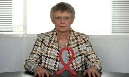 La nouvelle présidente du Sidaction, le prix Nobel Françoise Barré-Sinoussi, le 16 novembre 2017