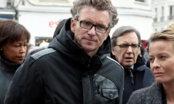 Le présentateur de Koh Lanta Denis Brogniart à Nemours, au sud de Paris, le 5 avril 2013