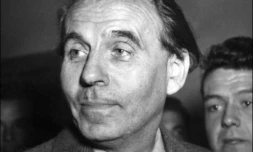 Portrait daté du 12 octobre 1951 à Paris de l'écrivain Louis-Ferdinand Céline