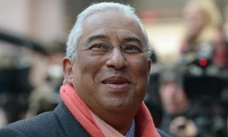 Le Premier ministre portugais Antonio Costa arrive à Bruxelles pour une rencontre de l'UE, le 19 février 2016