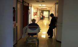 Une patiente à l'Institut Curie à Paris, spécialisé dans le traitement des cancers, le 4 novembre 2014