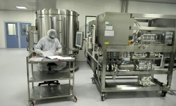 Le laboratoire mAbxience Ă Garin, en Argentine, oĂč doit ĂȘtre produit un vaccin expĂ©rimental contre le Covid-19, le 14 aoĂ»t 2020