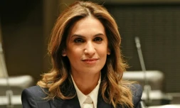 La journaliste Sonia Mabrouk, le 29 février 2024 à Paris