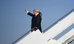 Donald Trump est arrivé en Chine mercredi pour l'étape potentiellement la plus délicate de sa tournée asiatique