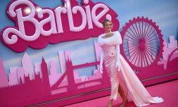 L'actrice australienne Margot Robbie lors de l'avant première européenne de "Barbie" le 12 juillet 2023, à Londres
