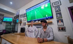 Un club de supporters marocains du Real Madrid, le 8 mai 2018 à Casablanca 