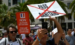 Manifestation contre le pass sanitaire et la vaccination obligatoire des soignants le 7 août 2021 à Toulon