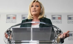 Marine Le Pen, le 9 mars 2021 à l'Assemblée nationale à paris
