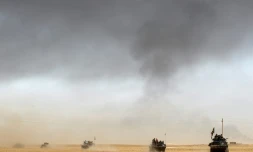 Les forces irakiennes sont déployées à 45km au sud de Mossoul, le 17 octobre 2016