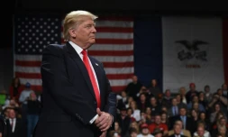 Le président élu des Etats-Unis Donald Trump à Des Moines, aux Etats-Unis, le 8 décembre 2016