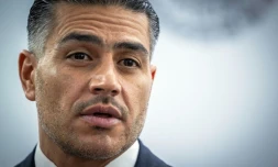 Le ministre mexicain de la Sécurité, Omar Garcia Harfuch, au Palais national de Mexico, le 23 février 2026