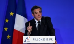 François Fillon lors de sa conférence de presse le 6 février 2017 à Paris